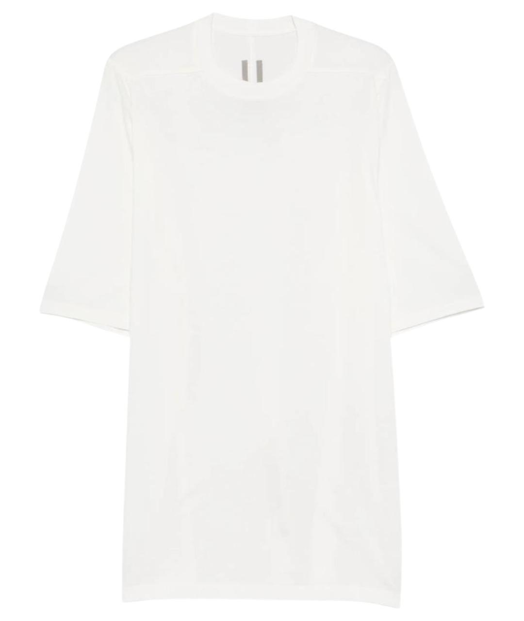 RICK OWENS Белая хлопковая футболка, фото 1