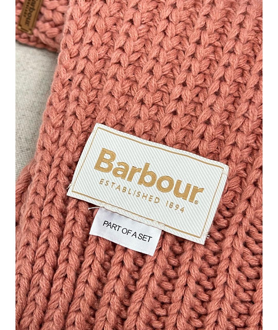 BARBOUR Коралловый шарф, фото 5