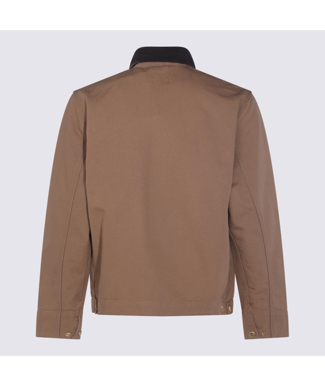 CARHARTT WIP Коричневая хлопковая куртка, фото 2