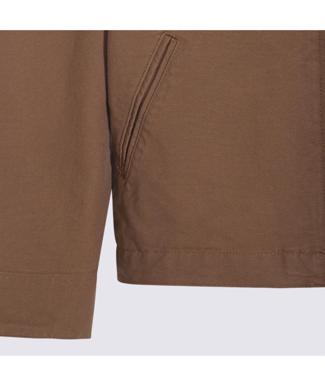 CARHARTT WIP Коричневая хлопковая куртка, фото 4