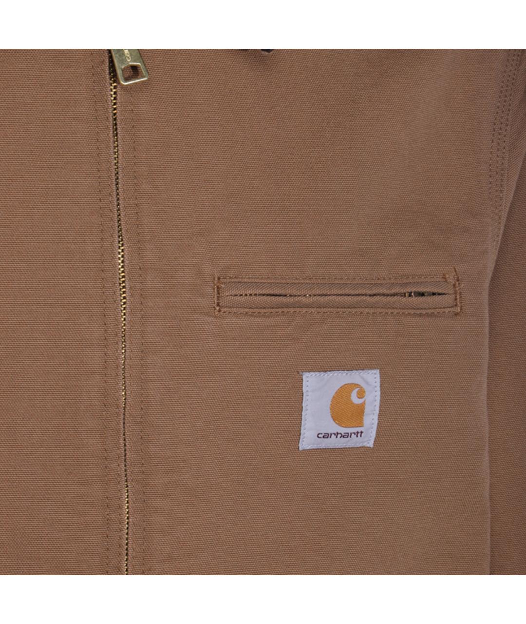 CARHARTT WIP Коричневая хлопковая куртка, фото 3