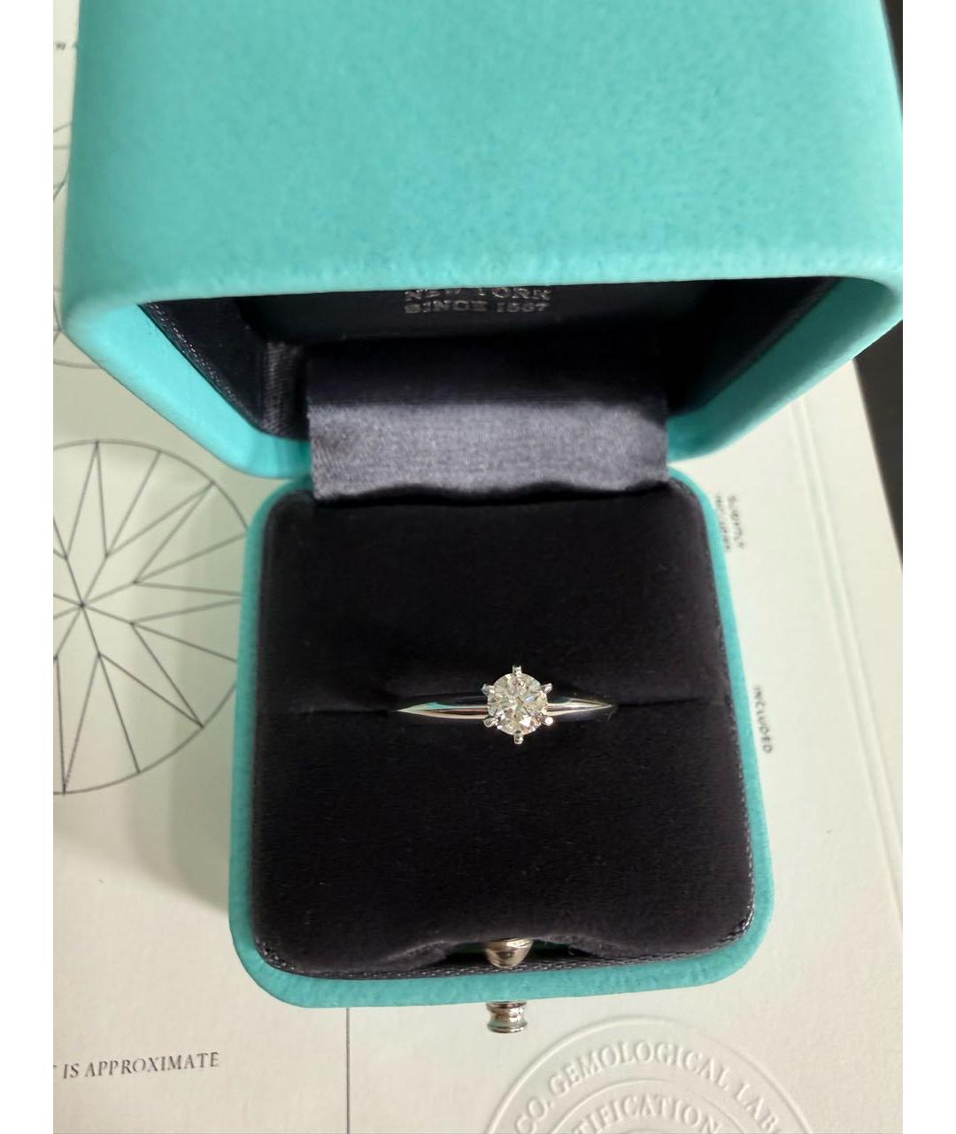 TIFFANY&CO Серебряное платиновое кольцо, фото 2