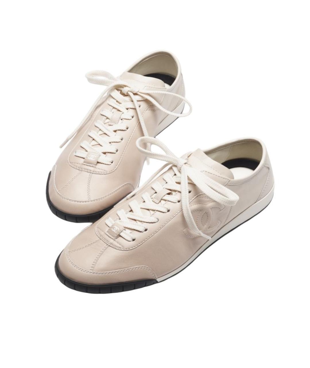 CHANEL Розовые кроссовки, фото 3