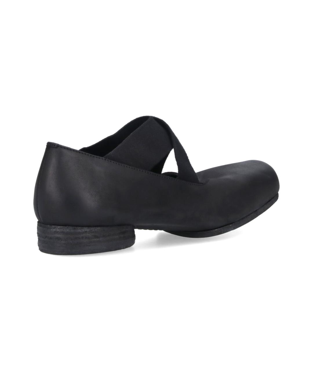 UMA WANG Черные кожаные туфли, фото 4