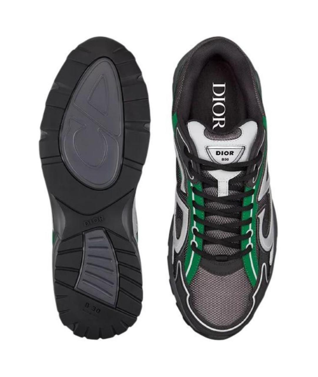 CHRISTIAN DIOR Серые низкие кроссовки / кеды, фото 5