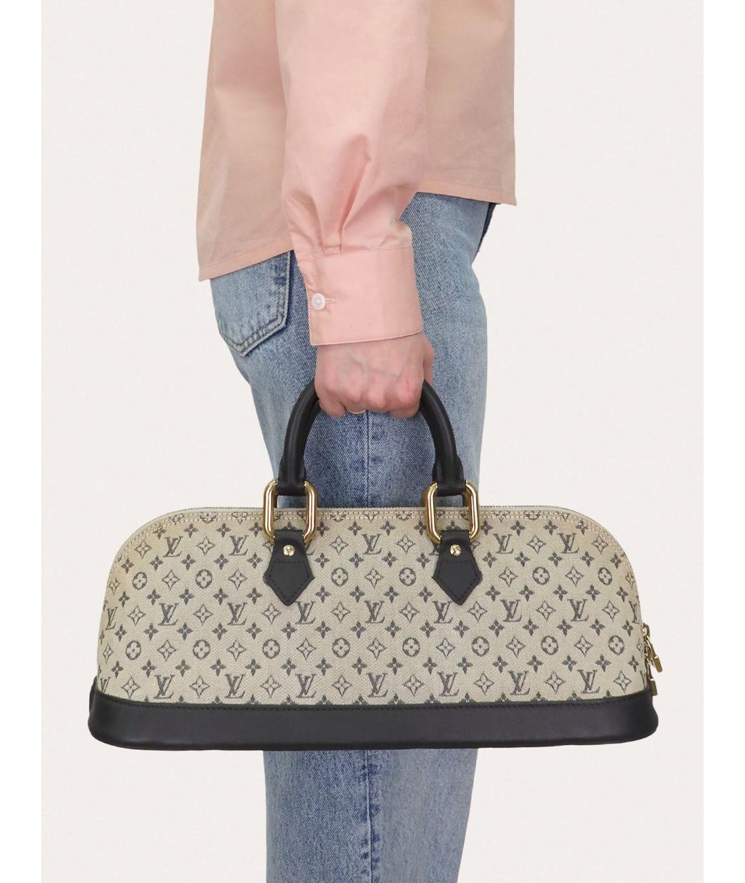 LOUIS VUITTON Серая сумка с короткими ручками, фото 8