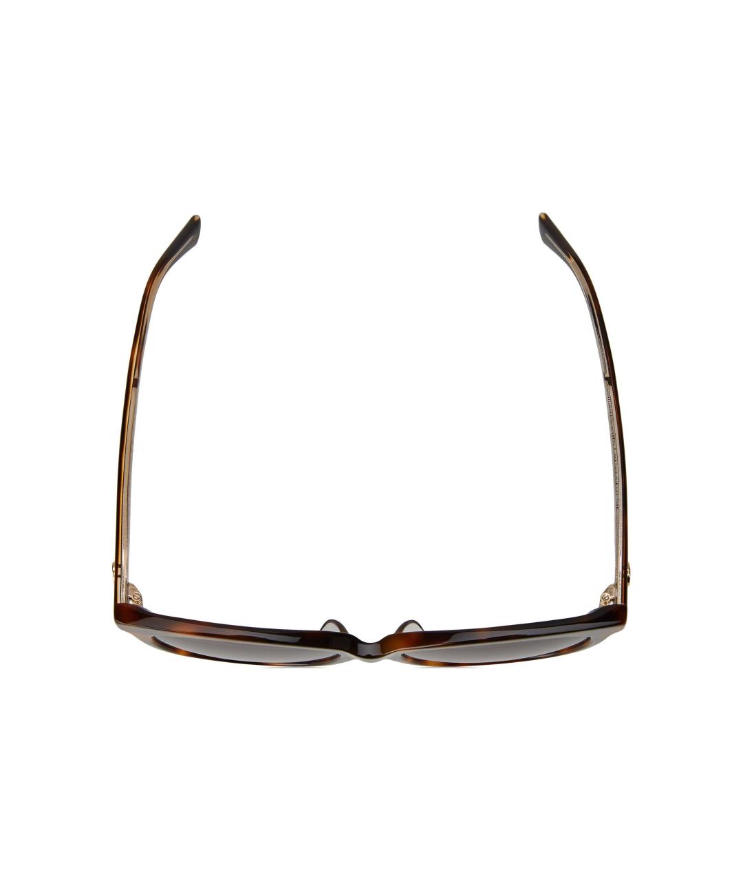 GUCCI Коричневые пластиковые солнцезащитные очки, фото 3