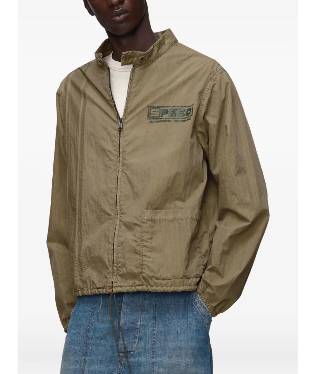 MAISON MARGIELA Зеленая хлопковая куртка, фото 2