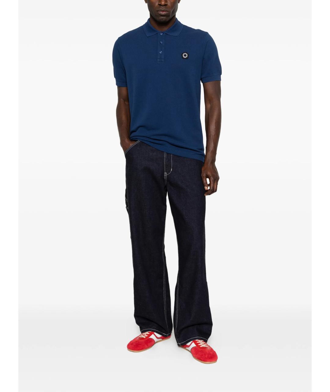 KENZO Синяя хлопковая футболка, фото 2