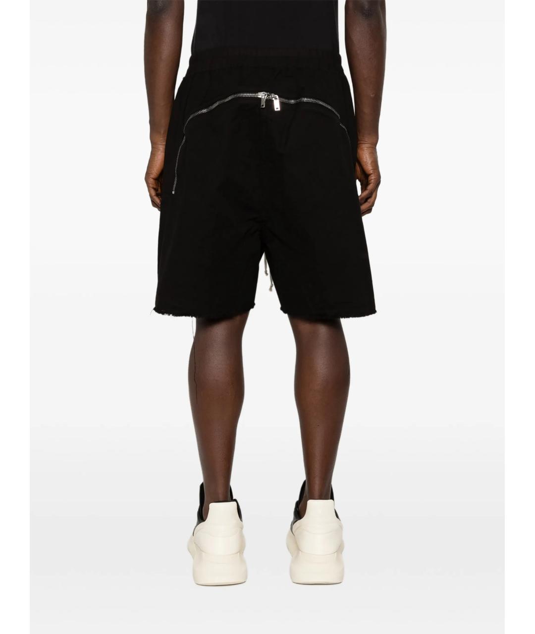 RICK OWENS DRKSHDW Черные хлопковые шорты, фото 4