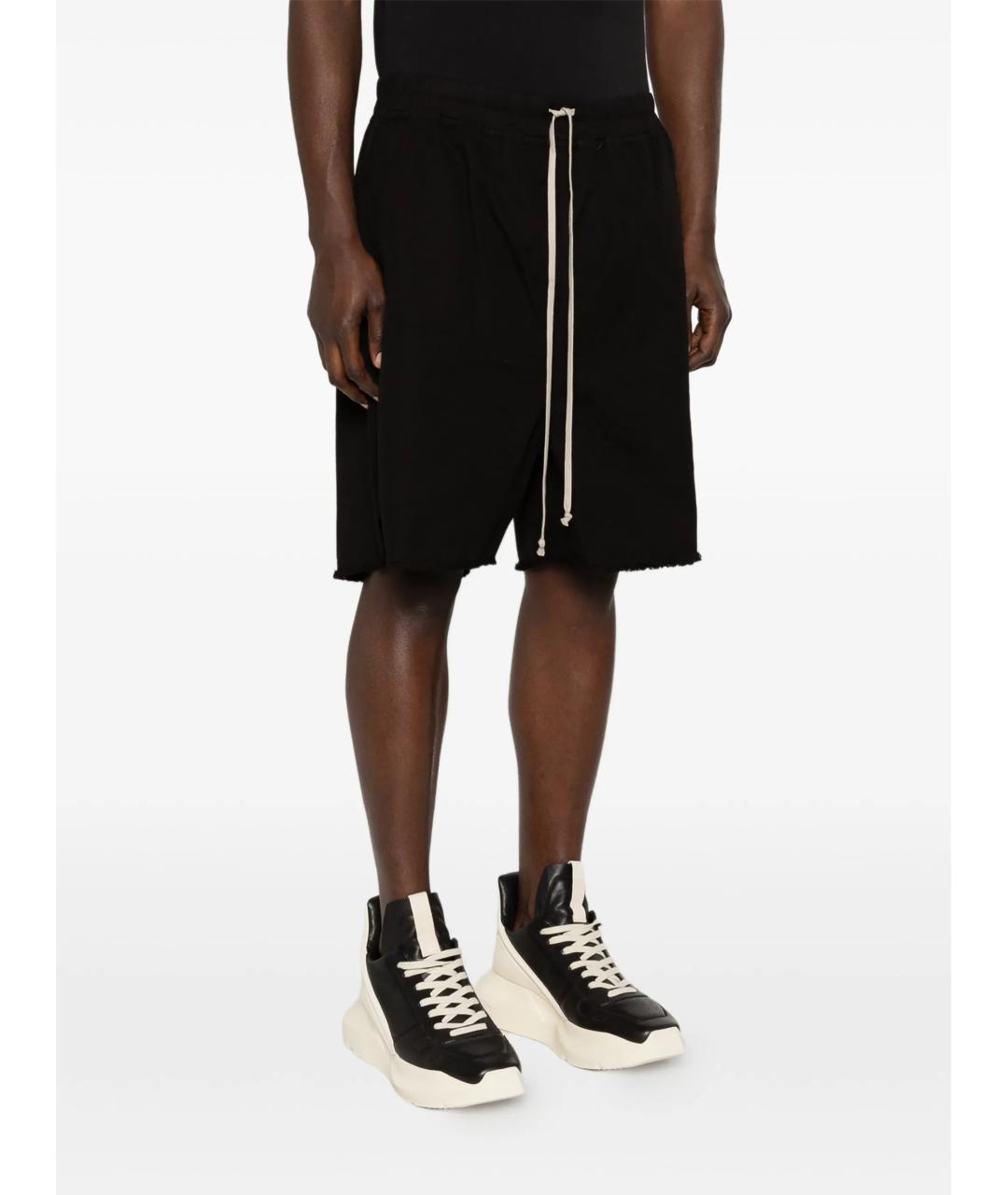 RICK OWENS DRKSHDW Черные хлопковые шорты, фото 3