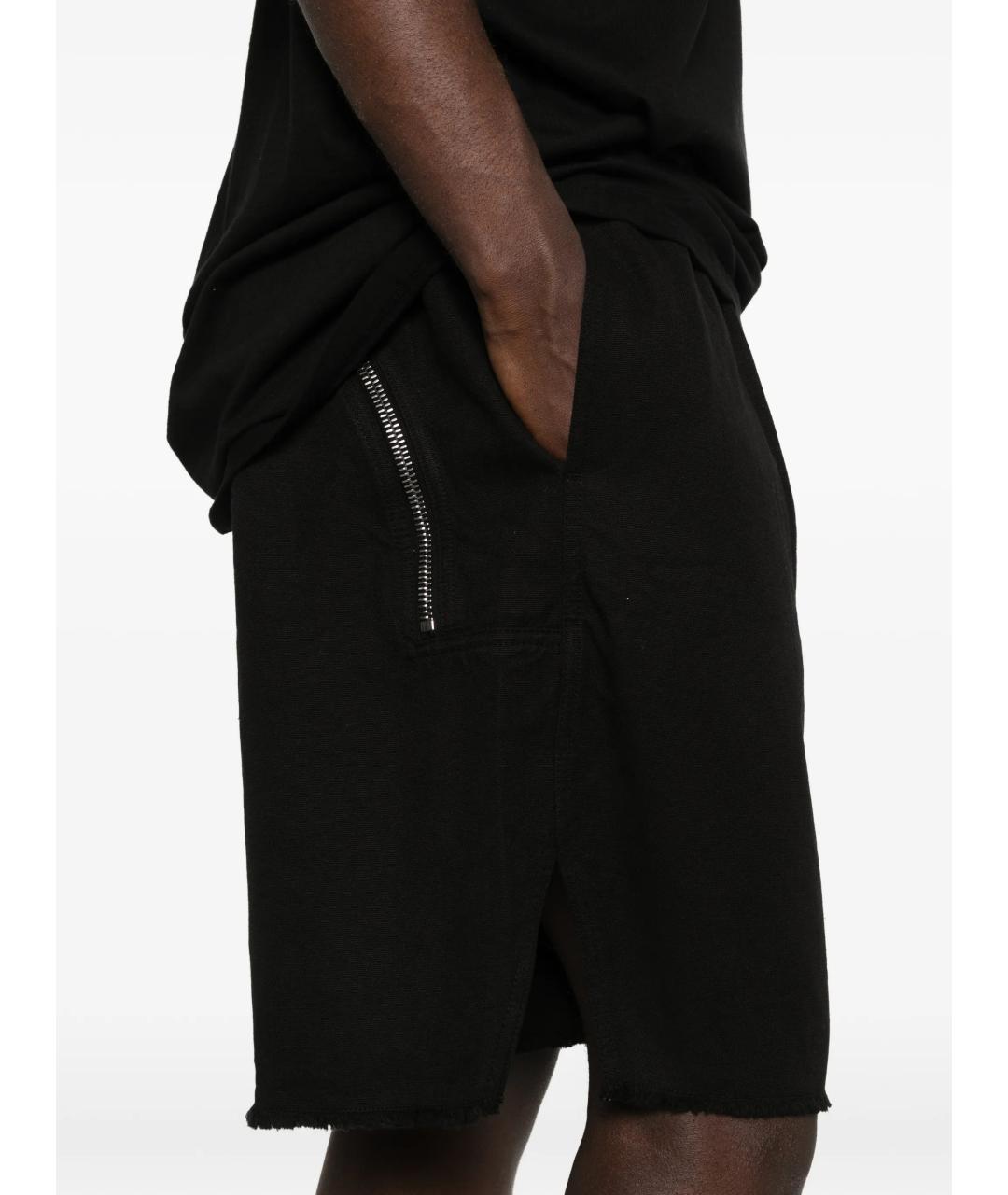 RICK OWENS DRKSHDW Черные хлопковые шорты, фото 5