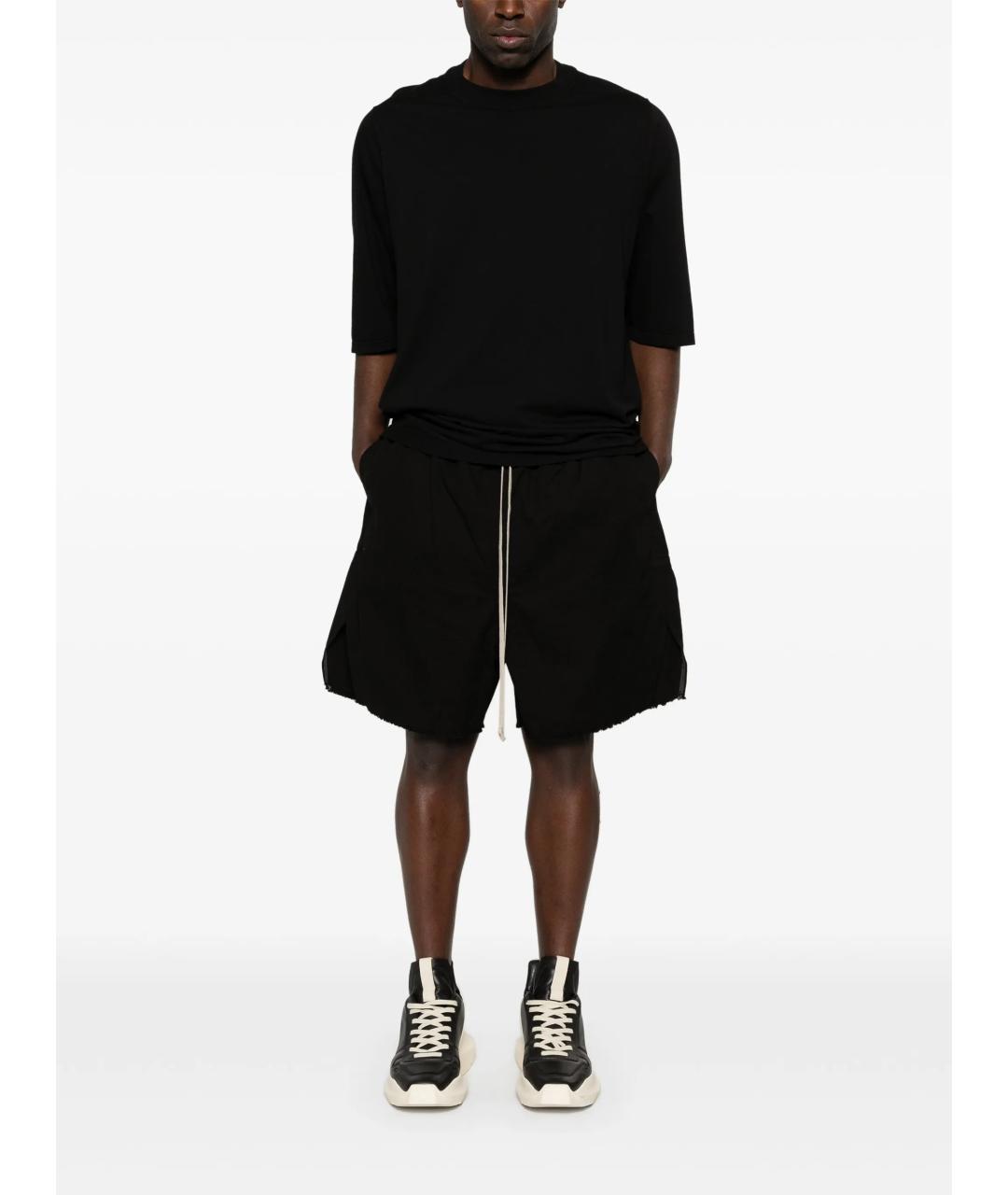 RICK OWENS DRKSHDW Черные хлопковые шорты, фото 2