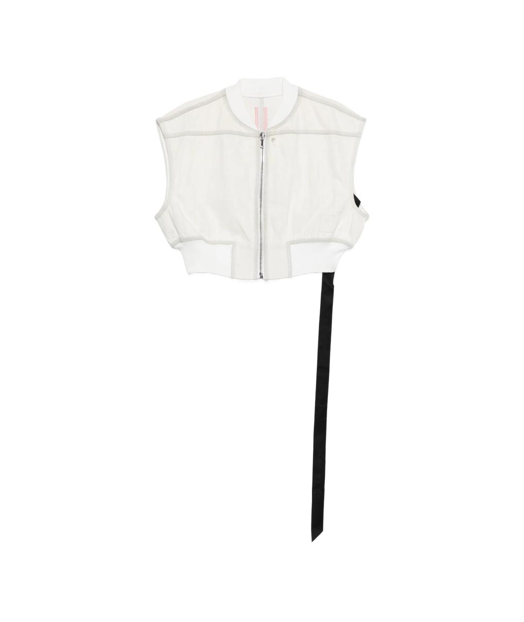 RICK OWENS DRKSHDW Белый хлопковый жилет, фото 1