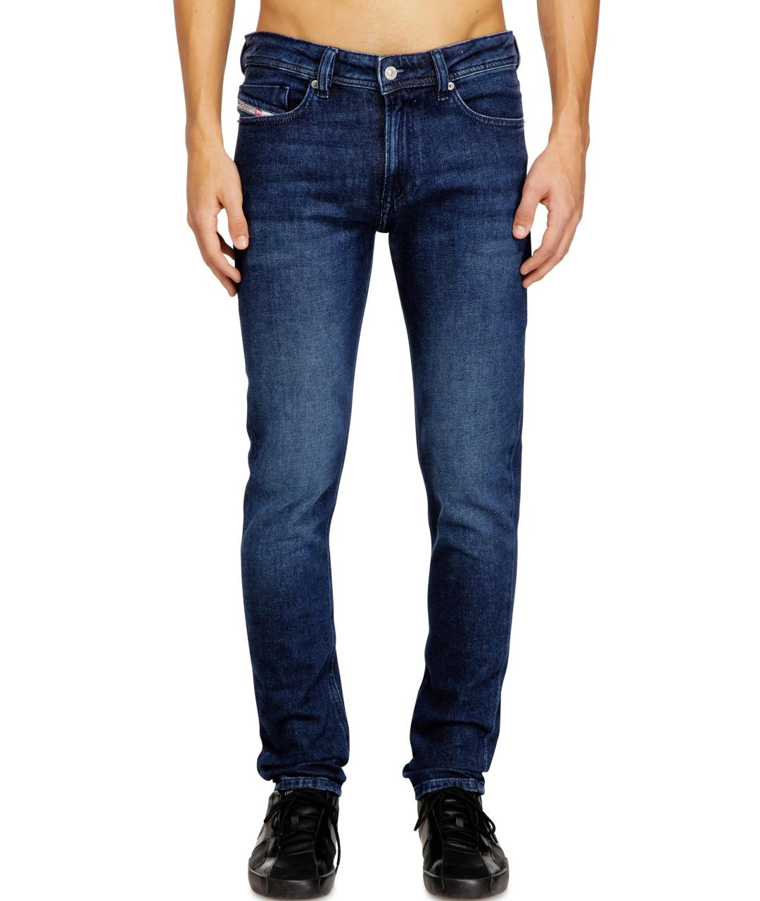 DIESEL Синие хлопковые джинсы скинни, фото 3