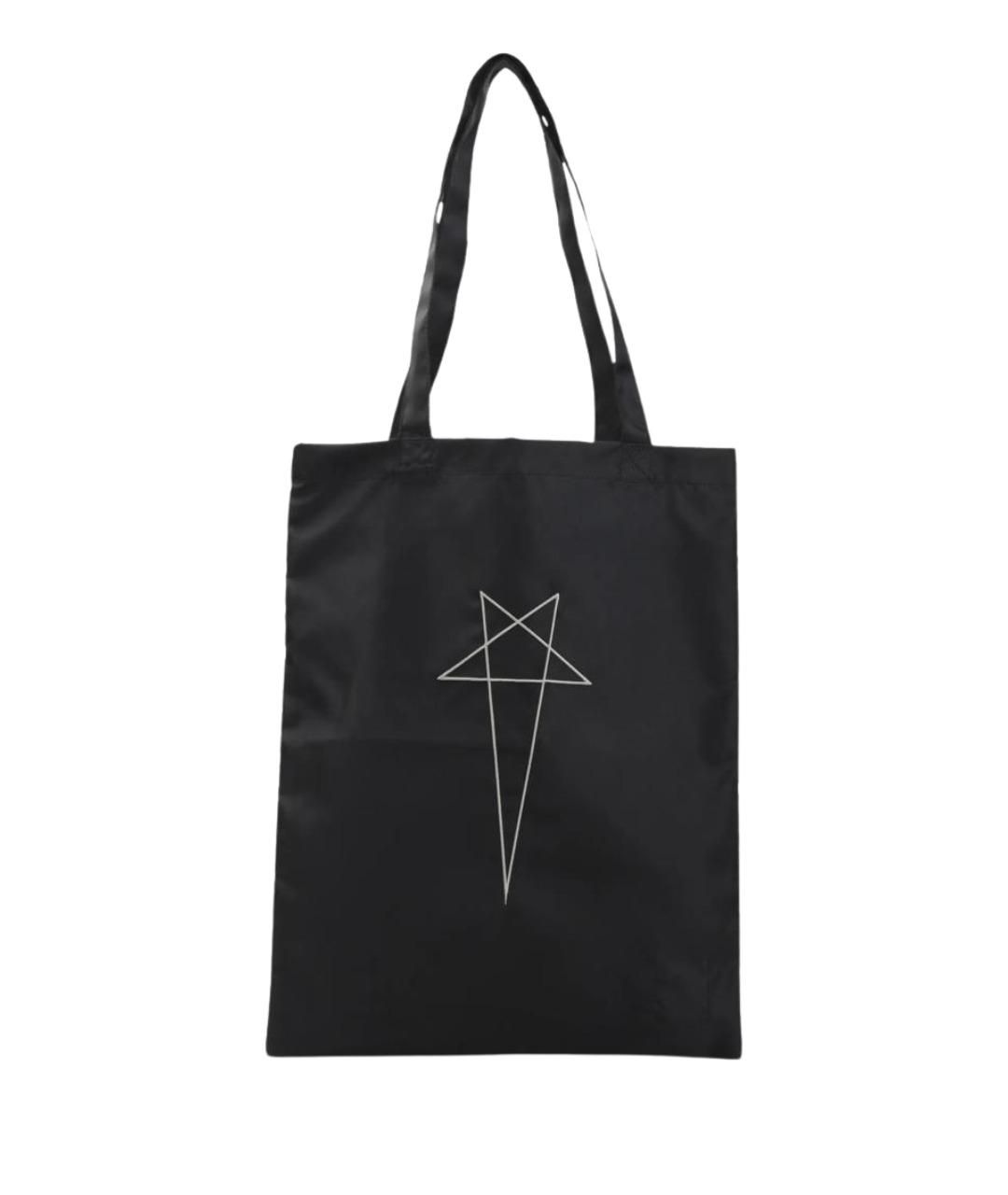 RICK OWENS DRKSHDW Черная тканевая сумка тоут, фото 1