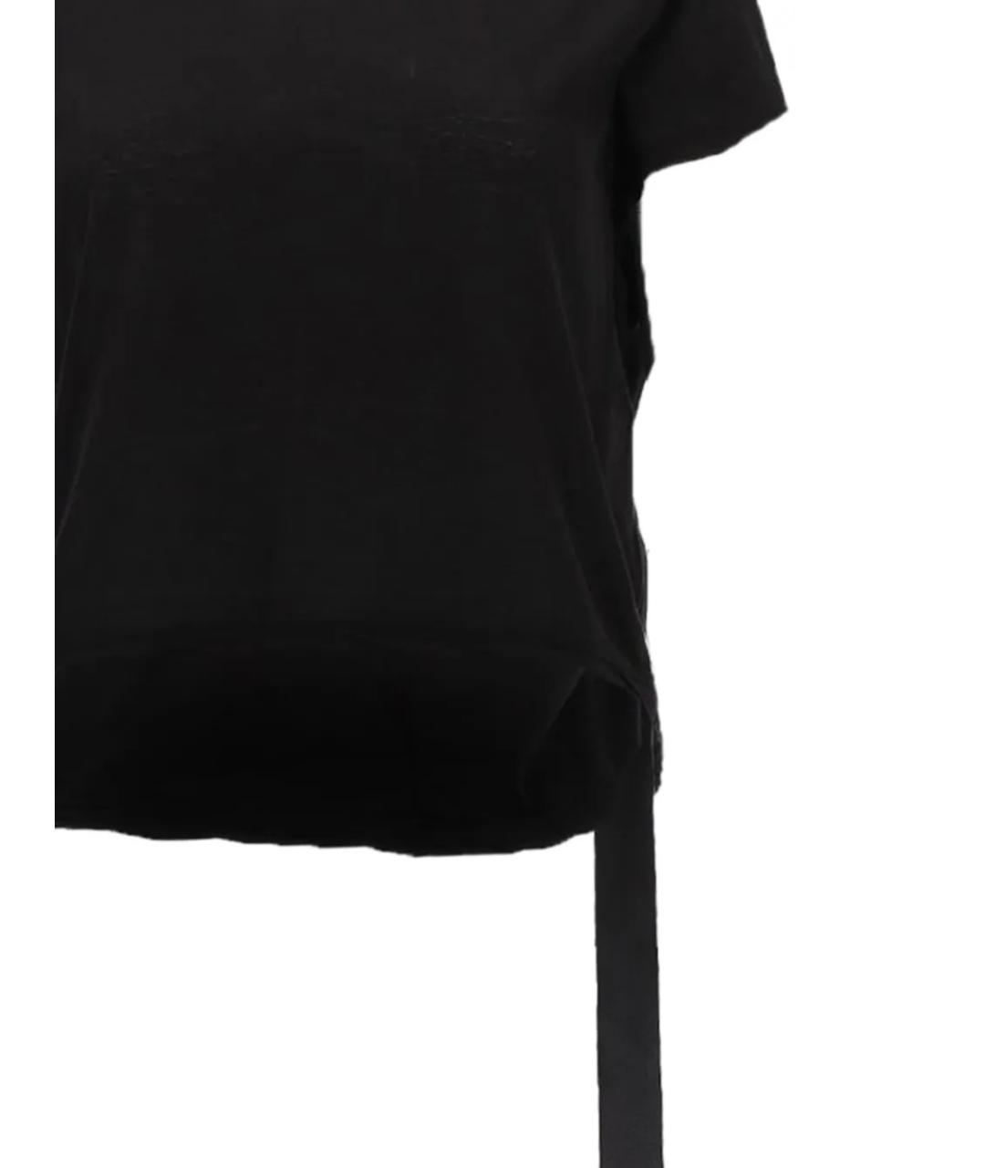 RICK OWENS DRKSHDW Черная хлопковая футболка, фото 2