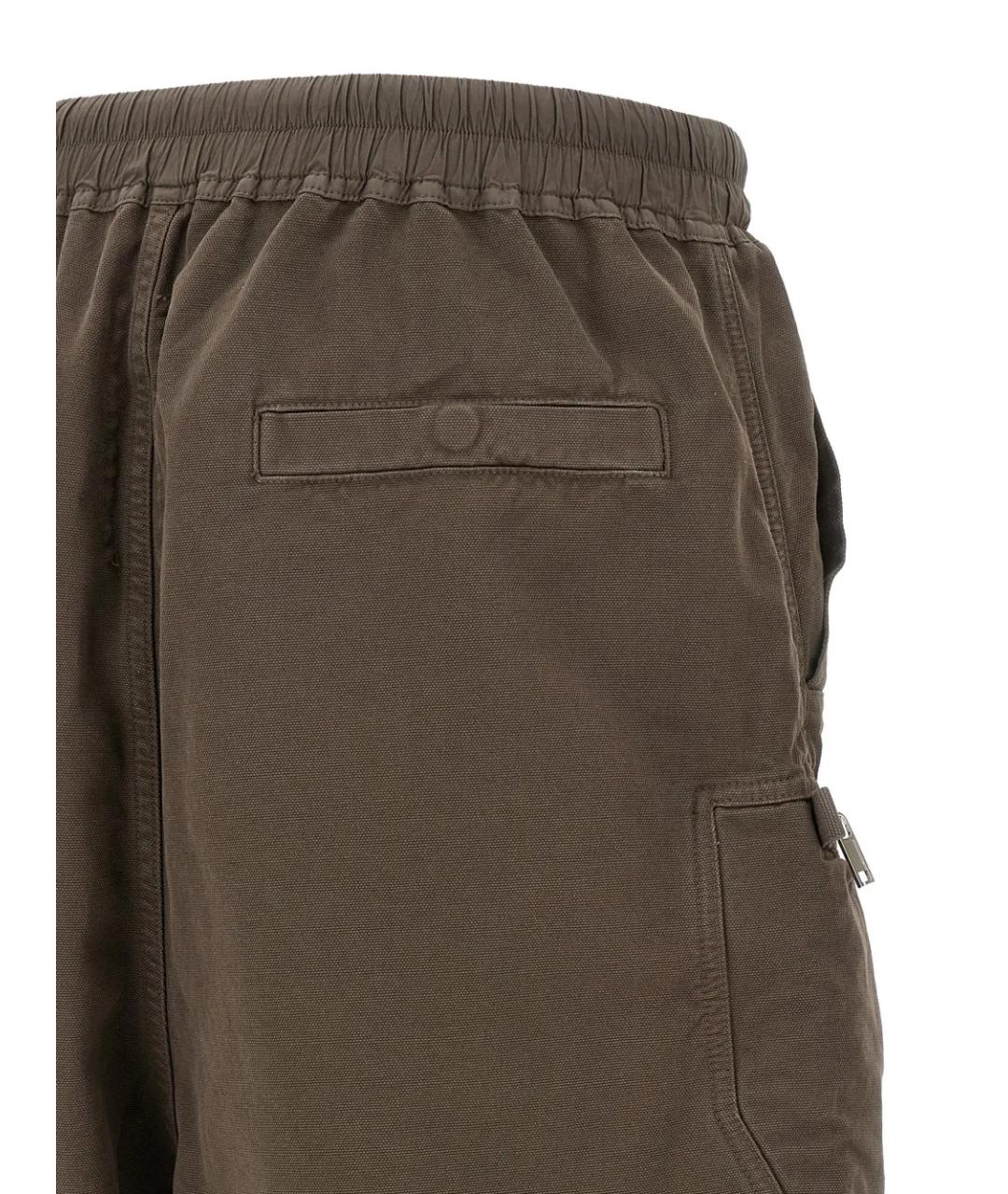 RICK OWENS DRKSHDW Коричневые хлопковые шорты, фото 4