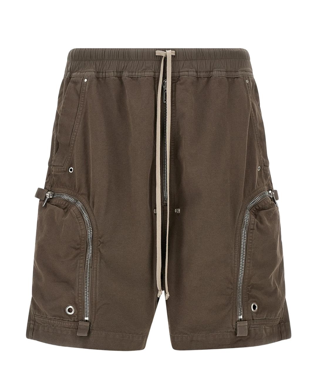 RICK OWENS DRKSHDW Коричневые хлопковые шорты, фото 1