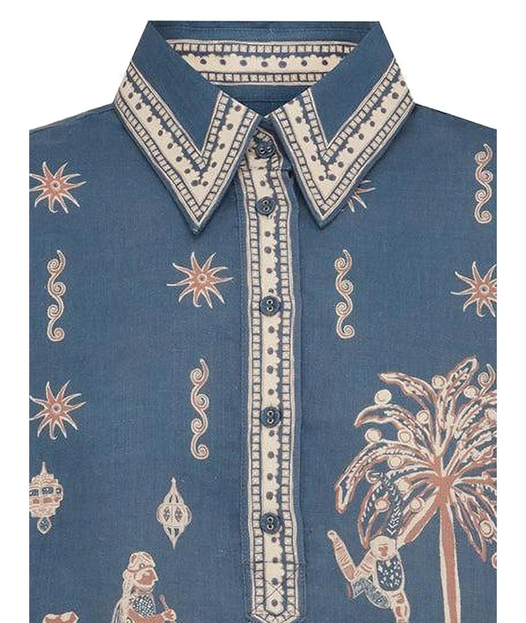 Alemais Синяя льняная рубашка, фото 6