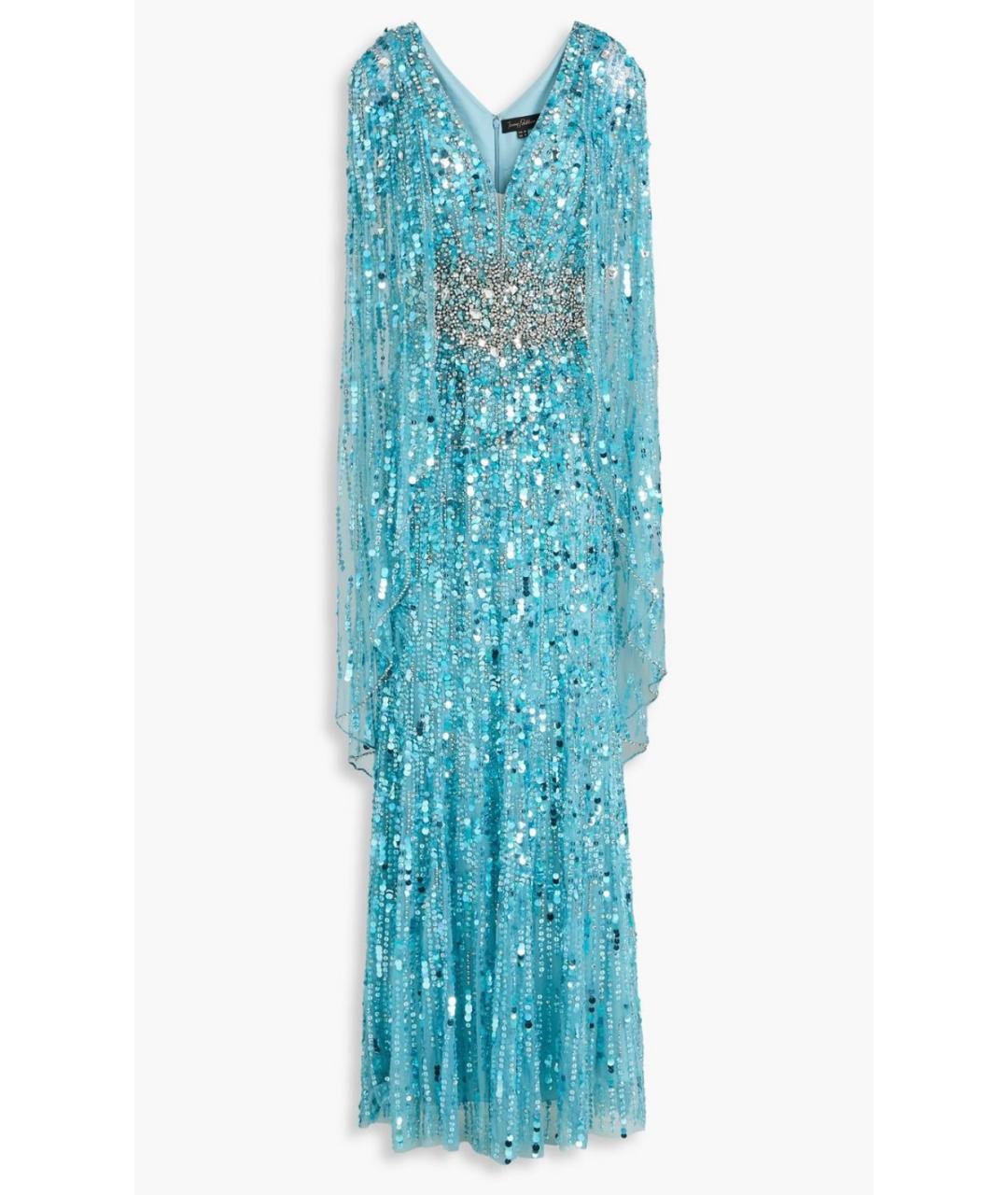 JENNY PACKHAM Бирюзовое коктейльное платье, фото 5