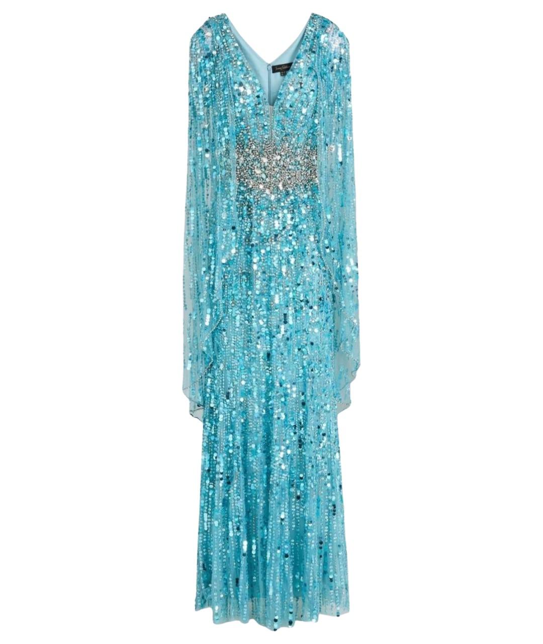 JENNY PACKHAM Бирюзовое коктейльное платье, фото 1