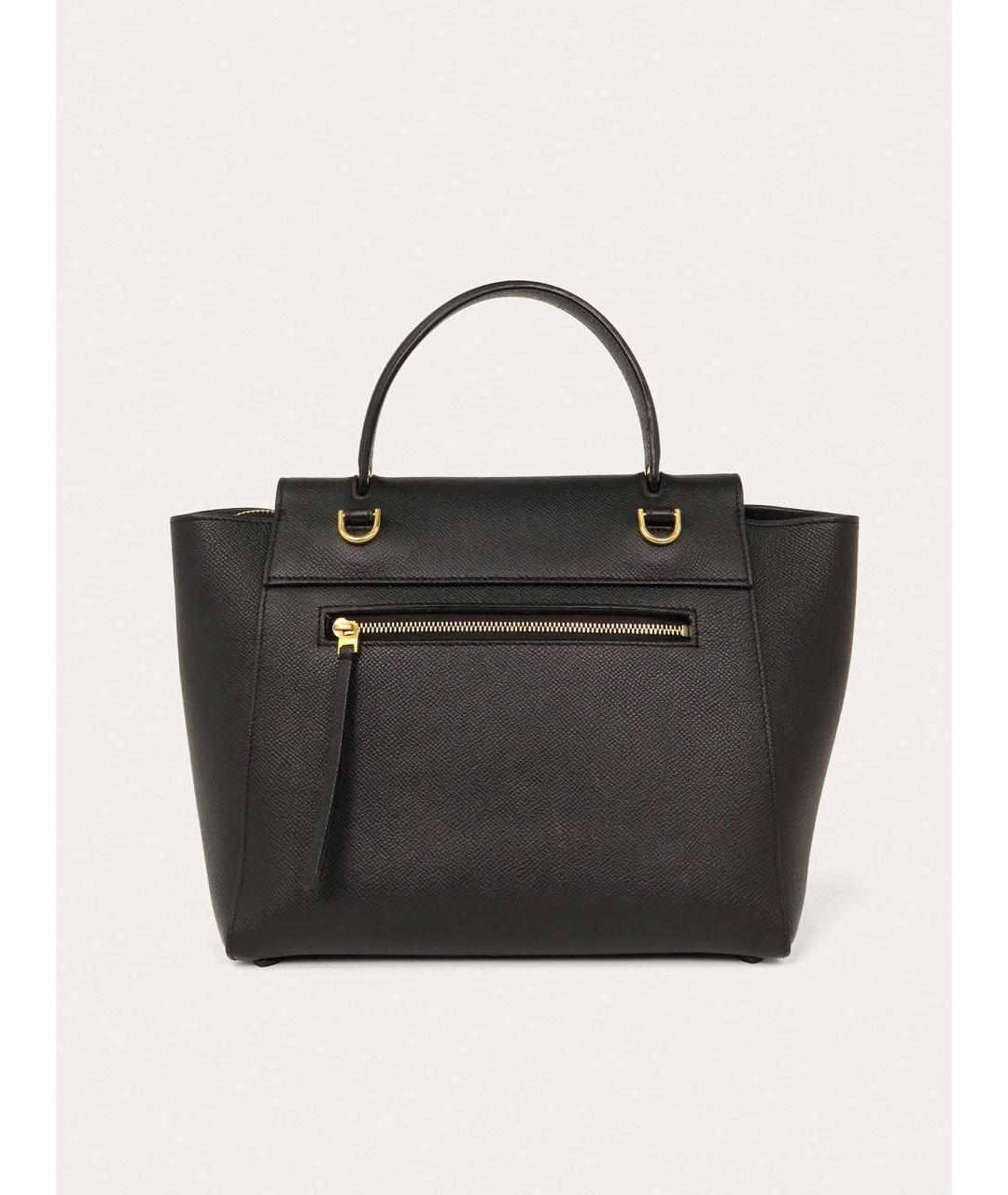 CELINE Черная кожаная сумка через плечо, фото 3