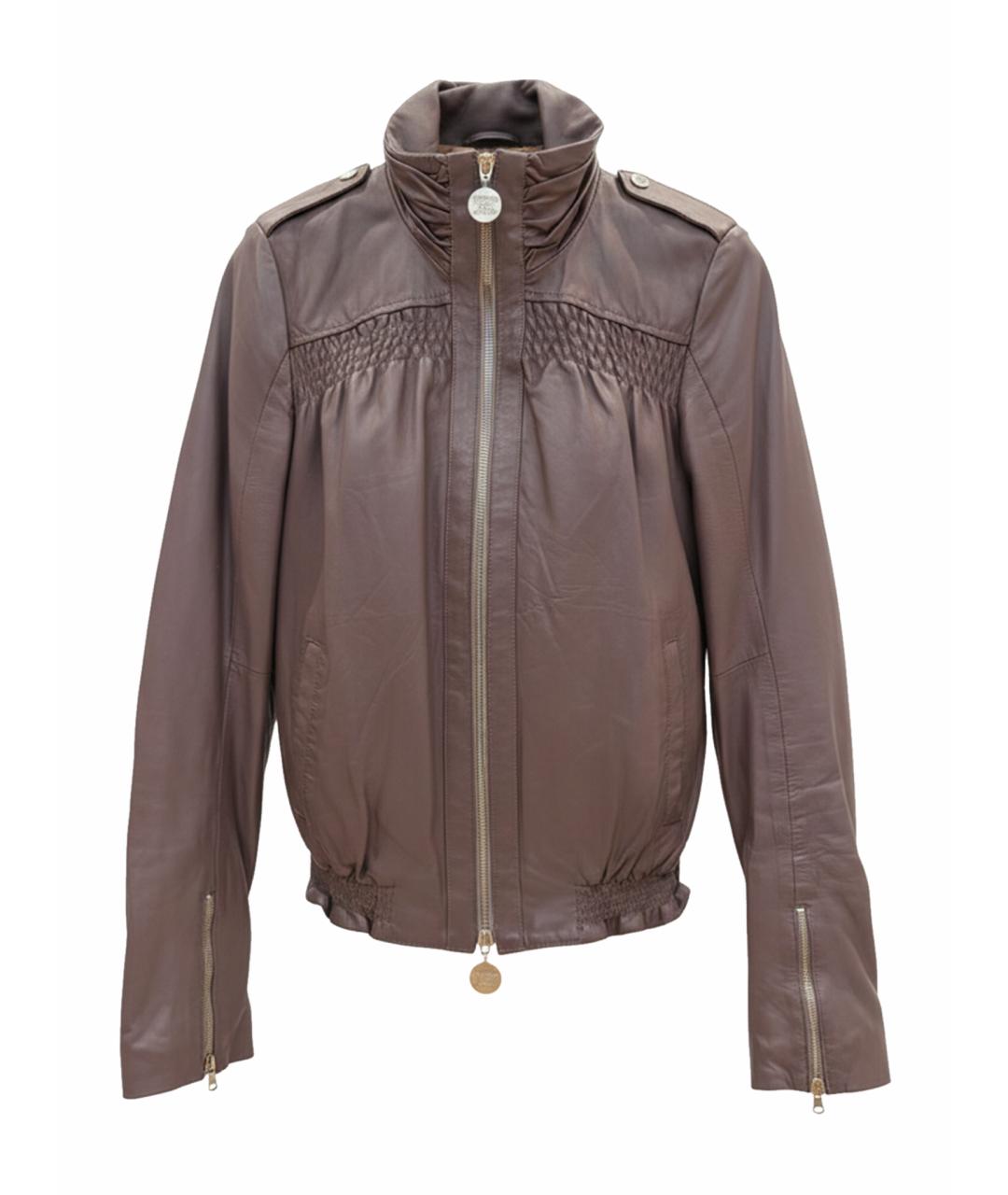 PATRIZIA PEPE Фиолетовая кожаная куртка, фото 1