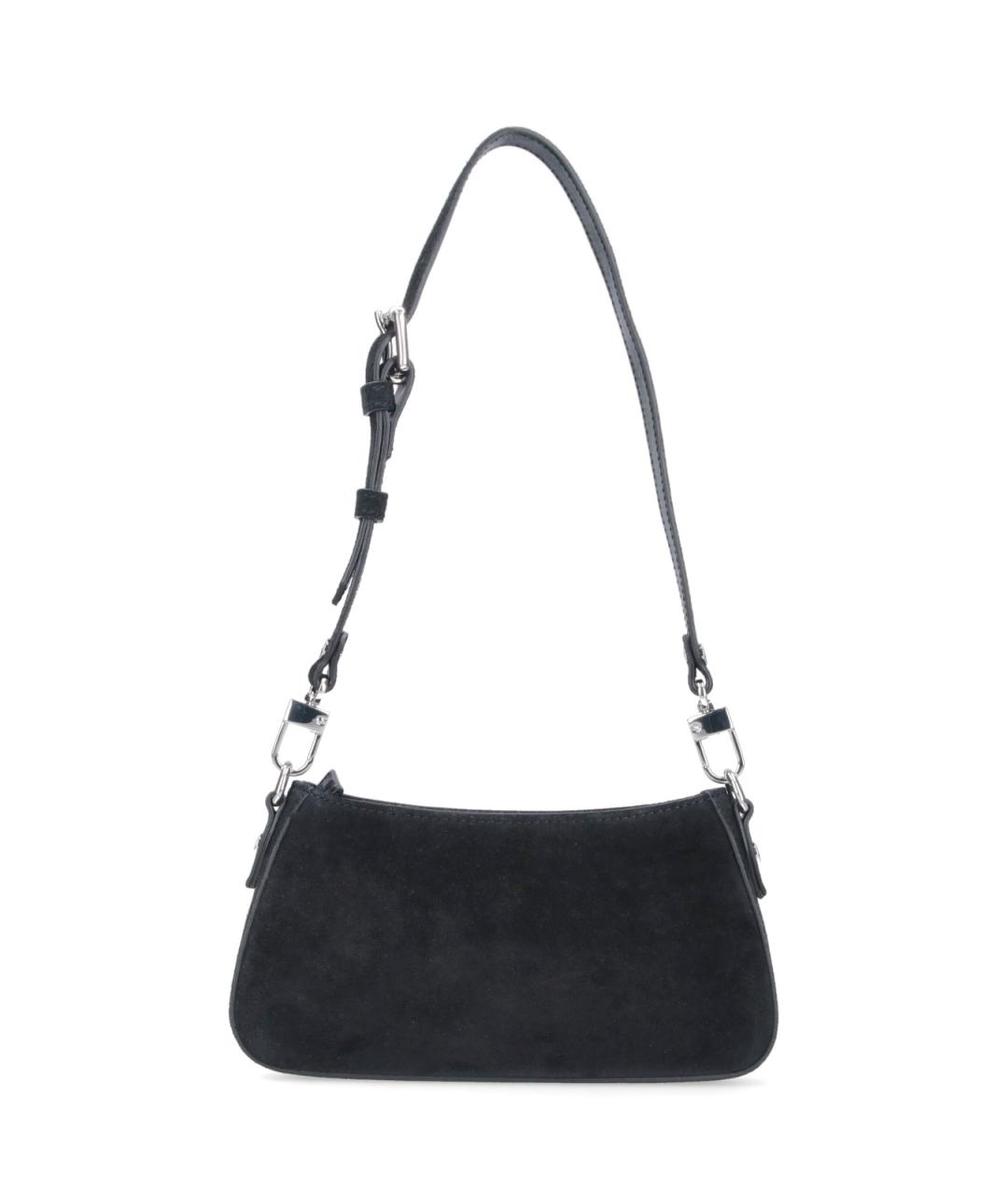 VIVIENNE WESTWOOD Черная кожаная сумка через плечо, фото 3