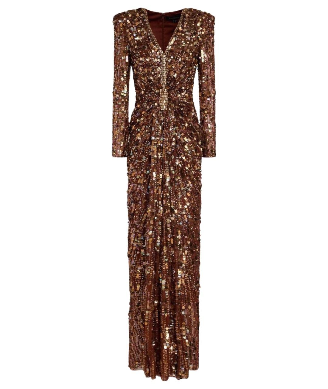 JENNY PACKHAM Коричневое коктейльное платье, фото 1