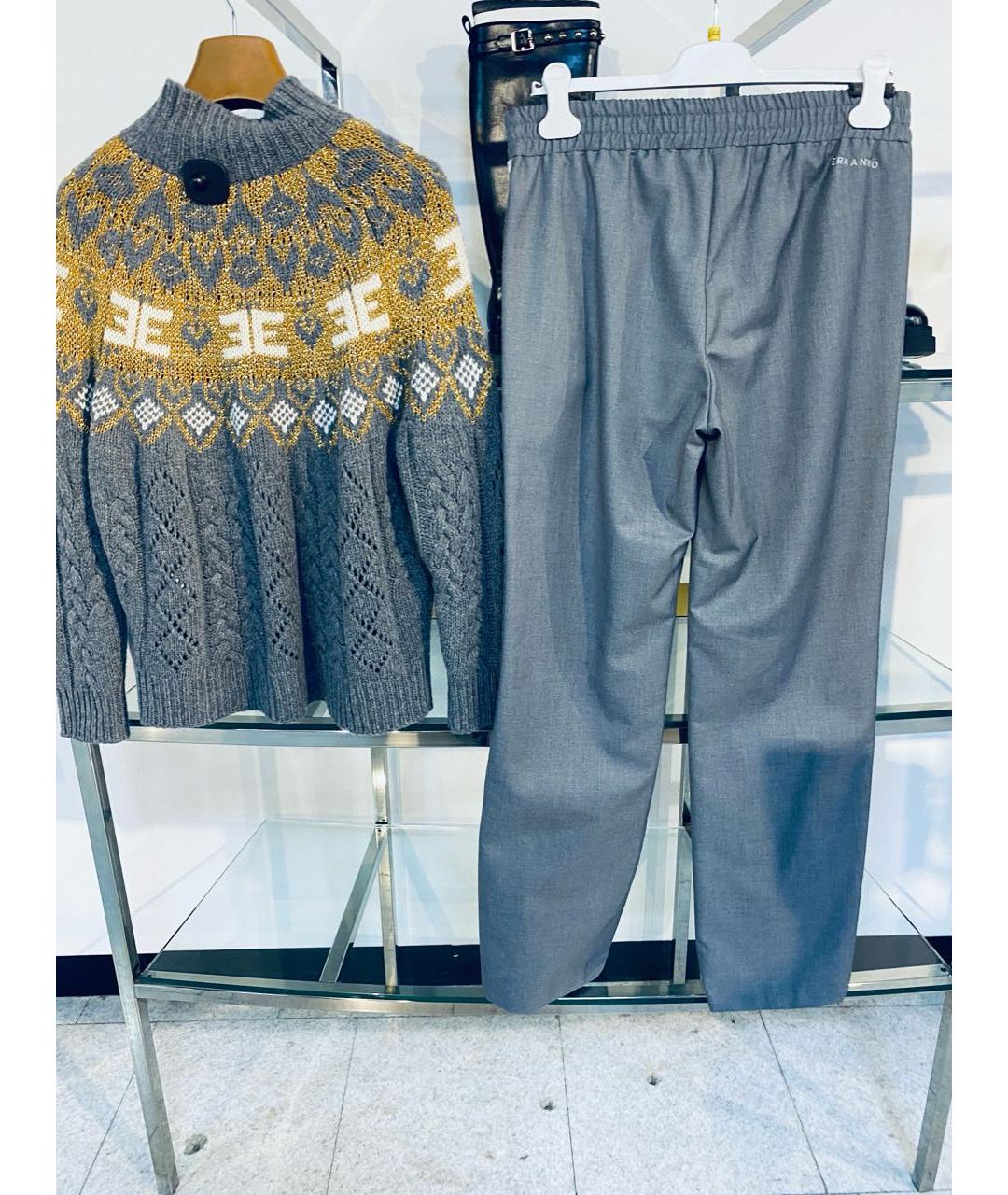 ERMANNO FIRENZE Мульти шерстяной костюм с брюками, фото 3