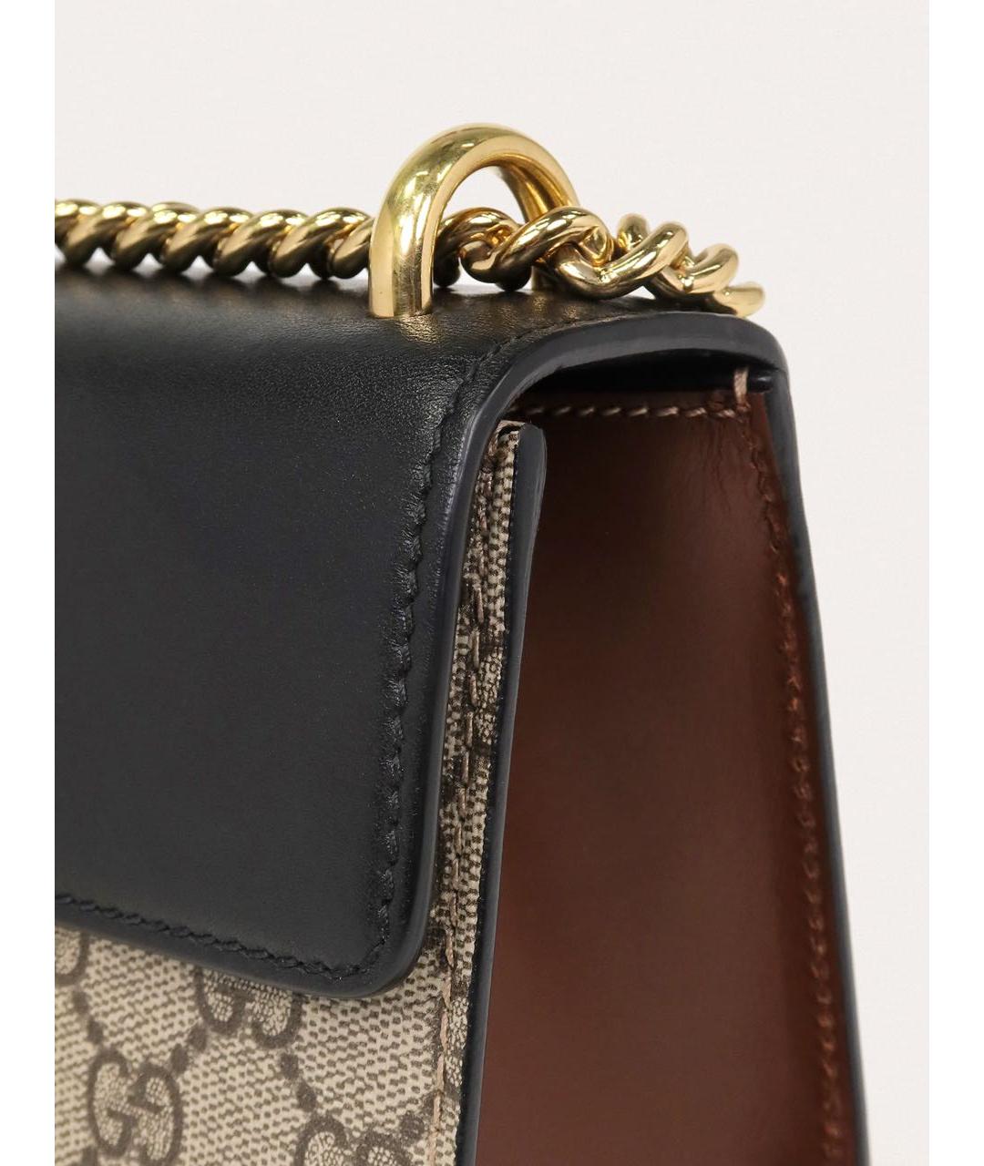 GUCCI Бежевая кожаная сумка через плечо, фото 5