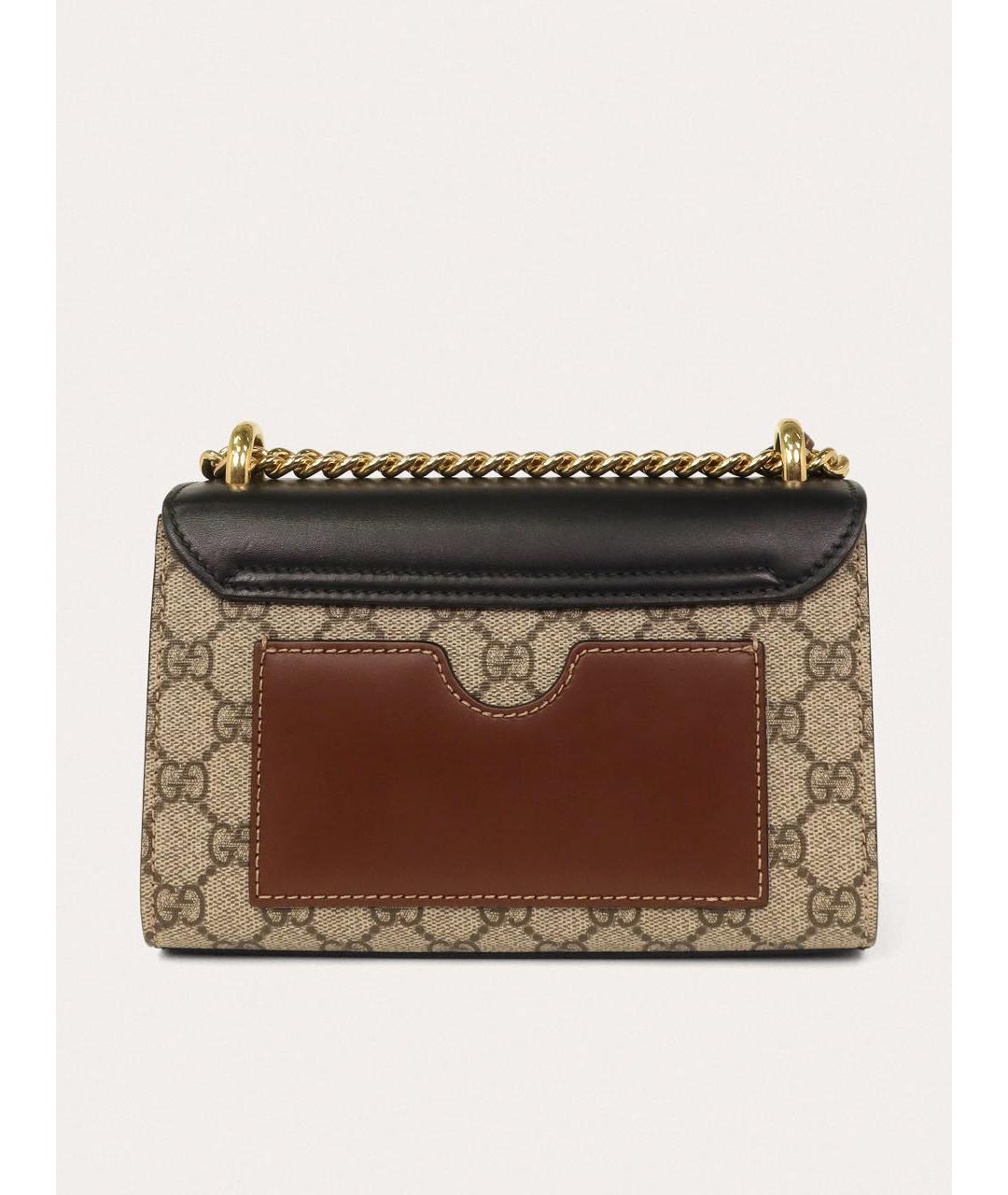 GUCCI Бежевая кожаная сумка через плечо, фото 3