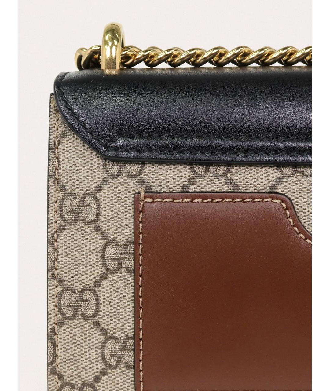 GUCCI Бежевая кожаная сумка через плечо, фото 6