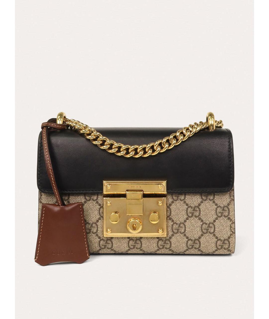 GUCCI Бежевая кожаная сумка через плечо, фото 9