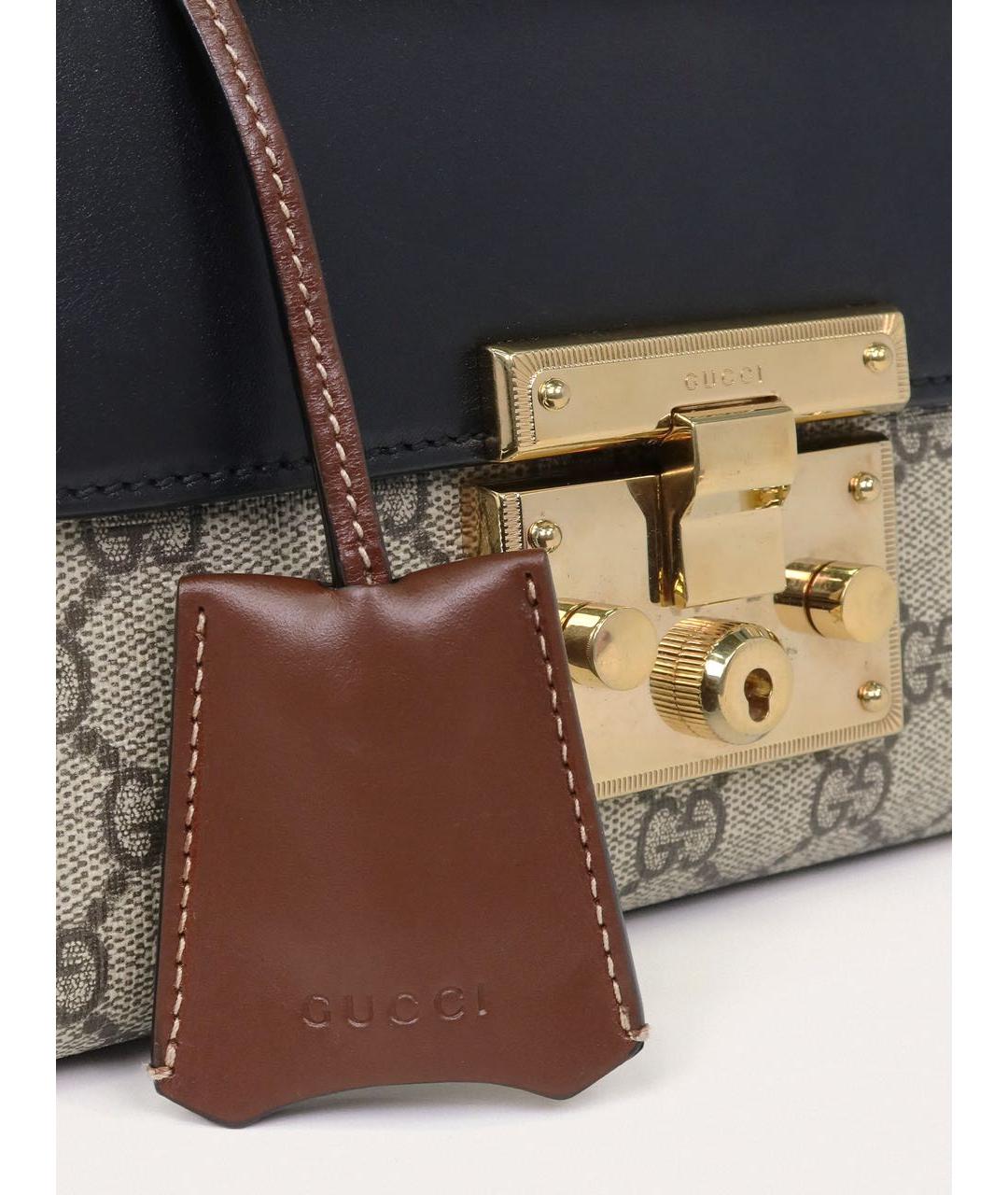 GUCCI Бежевая кожаная сумка через плечо, фото 7