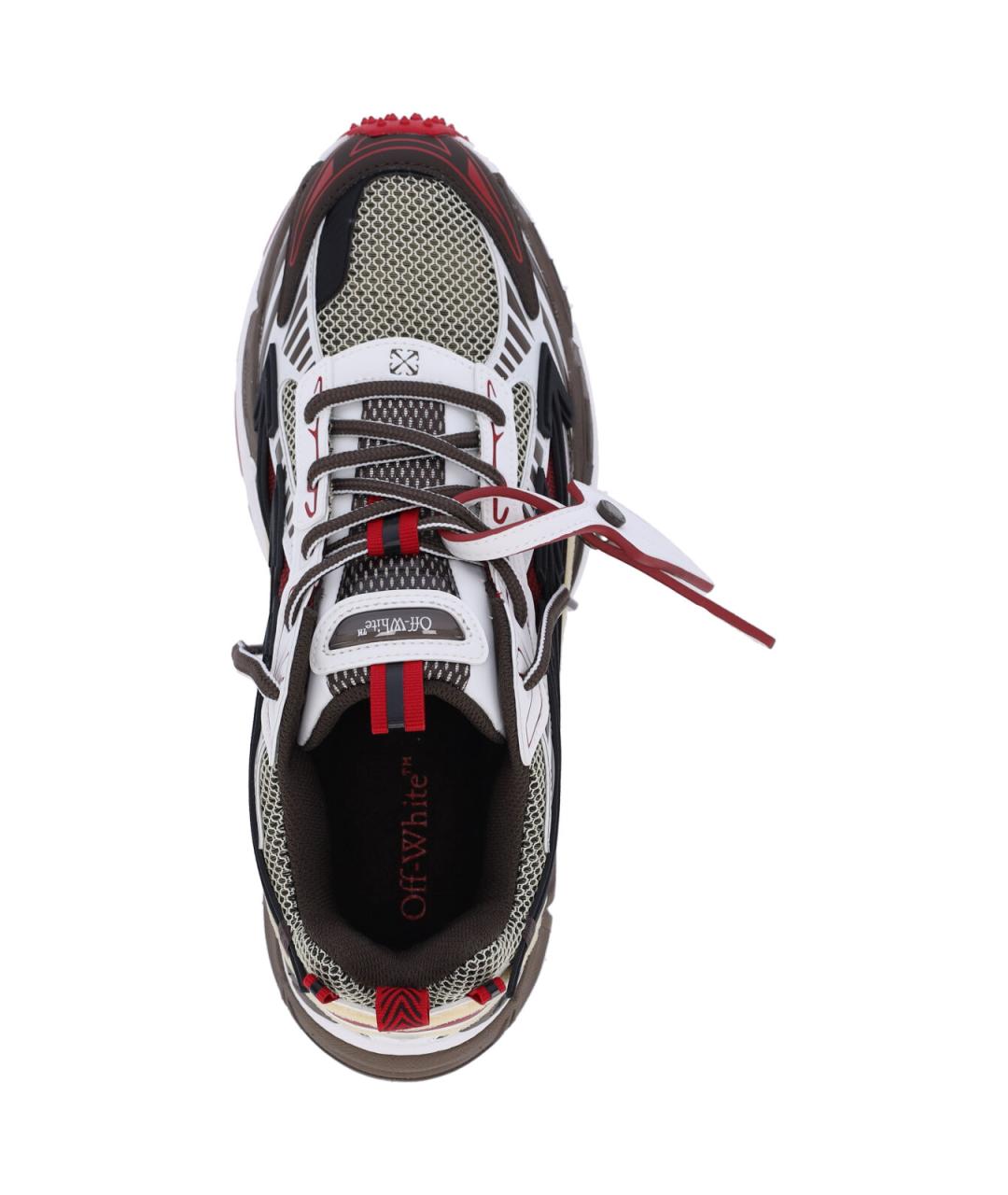OFF-WHITE Мульти текстильные низкие кроссовки / кеды, фото 5