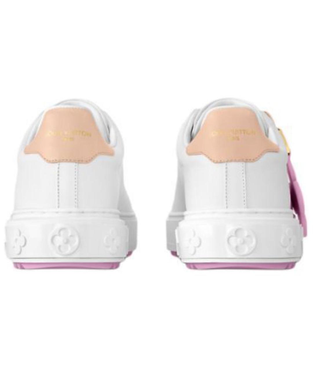 LOUIS VUITTON Белые кожаные кроссовки, фото 5