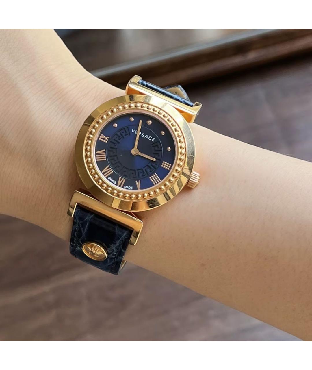 VERSACE Синие стальные часы, фото 8