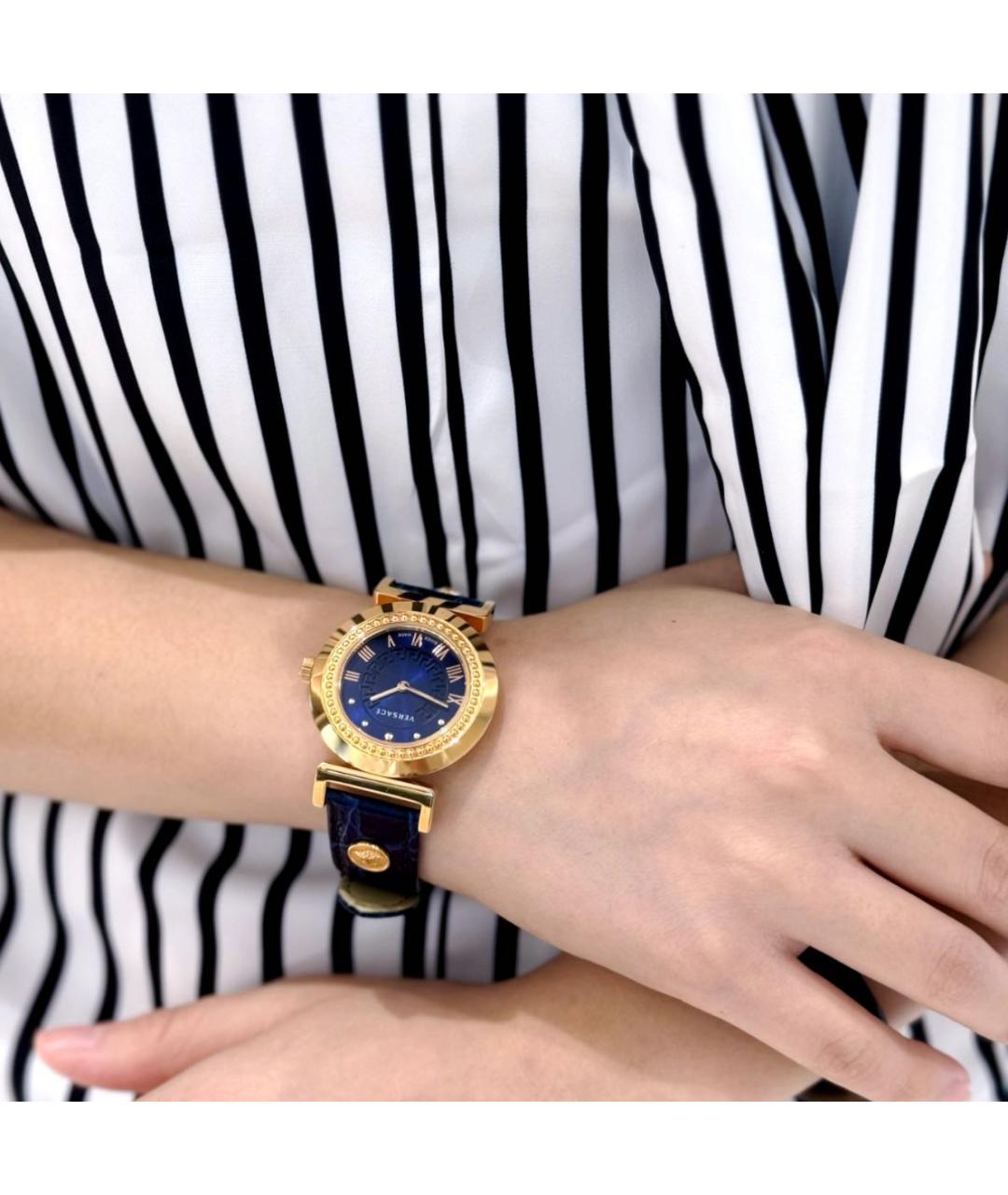 VERSACE Синие стальные часы, фото 6