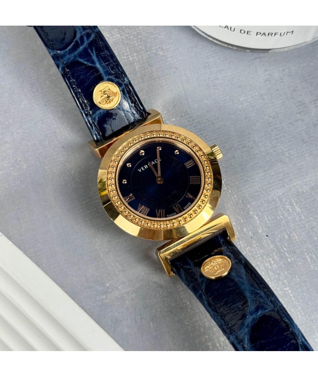 VERSACE Синие стальные часы, фото 4