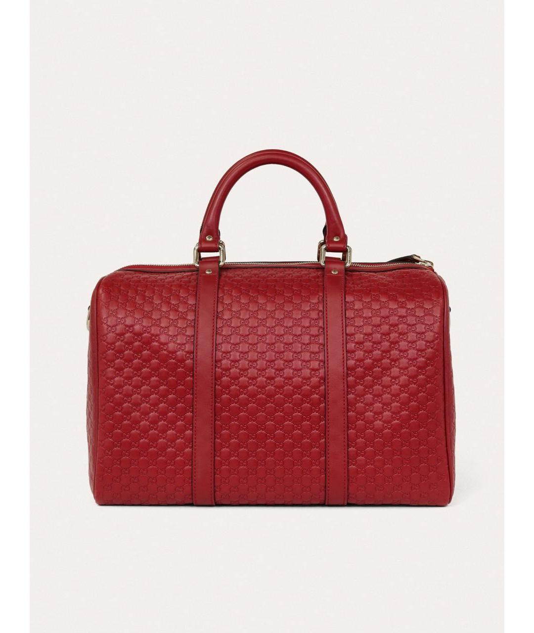 GUCCI Красная кожаная сумка с короткими ручками, фото 3