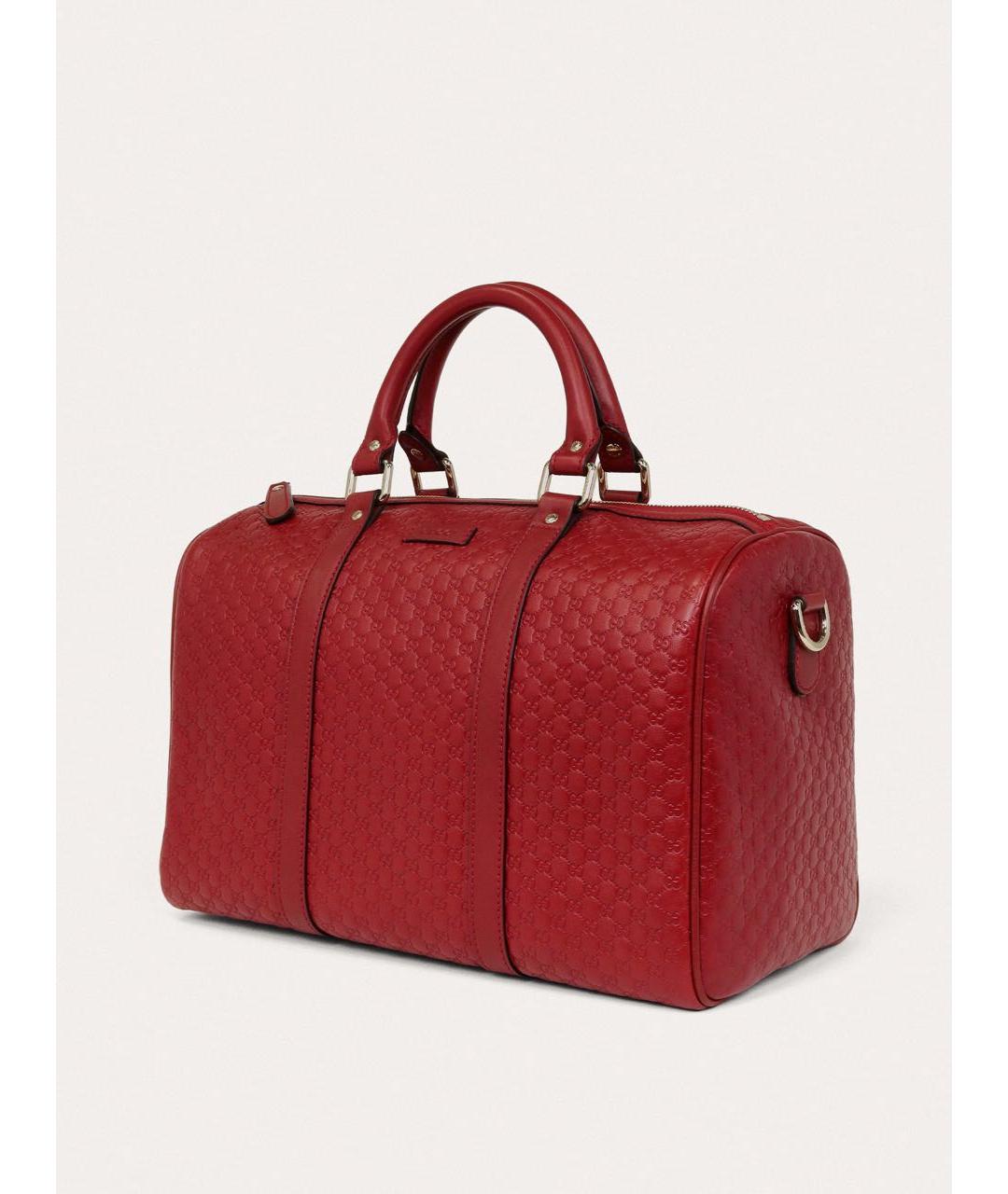 GUCCI Красная кожаная сумка с короткими ручками, фото 2