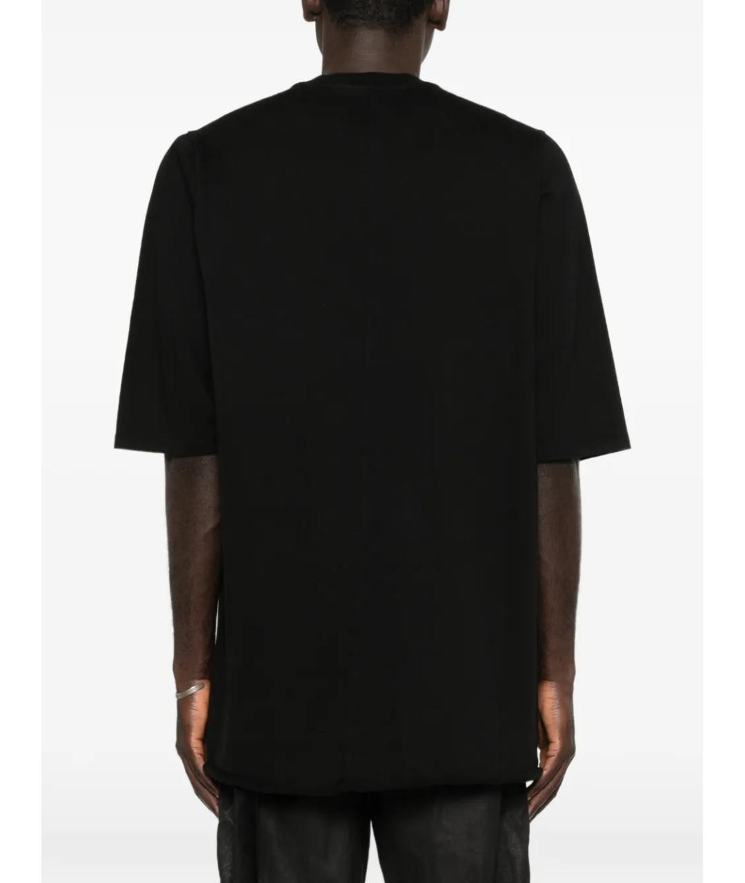 RICK OWENS DRKSHDW Черная хлопковая футболка, фото 4