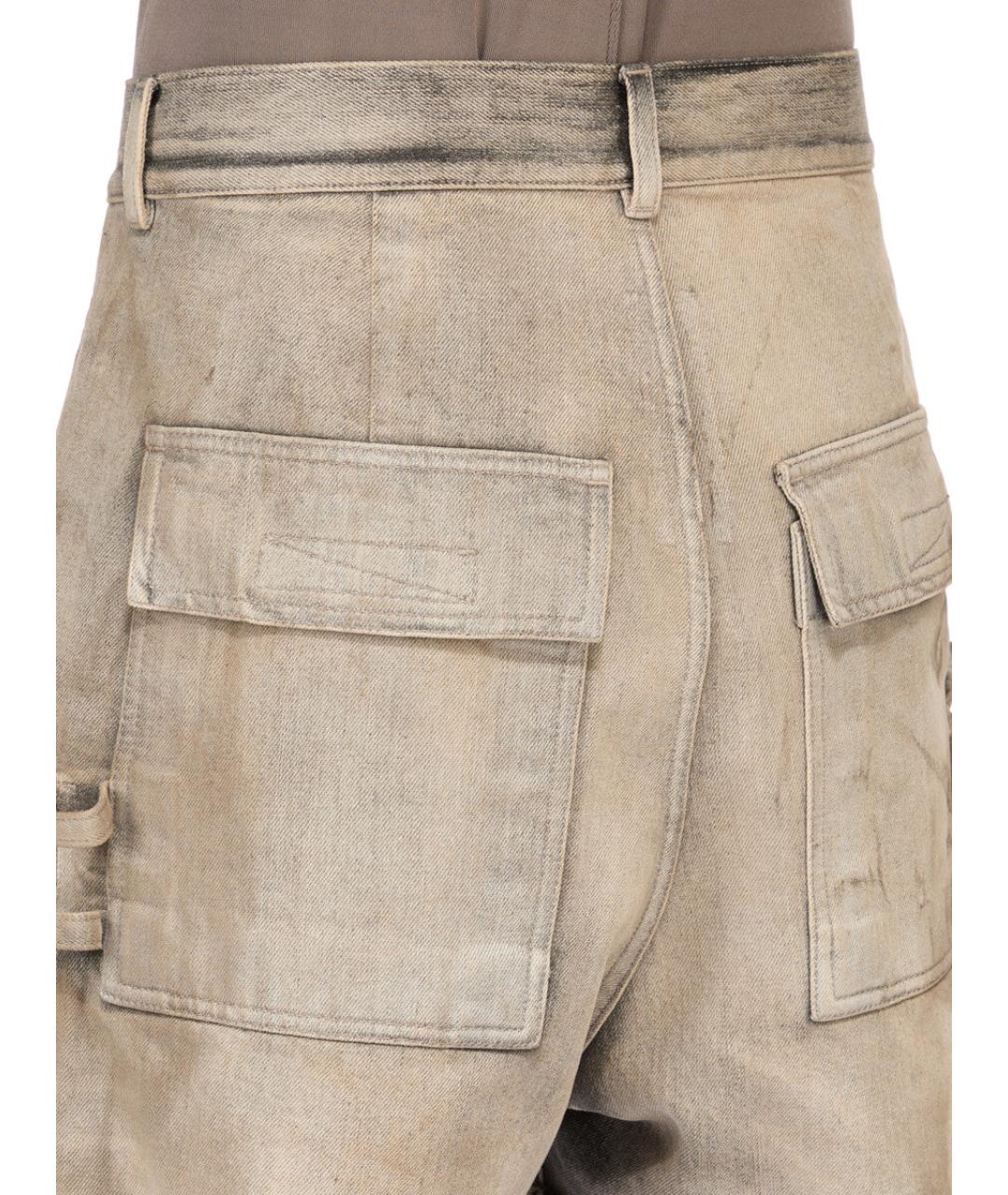 RICK OWENS DRKSHDW Коричневые хлопковые шорты, фото 7