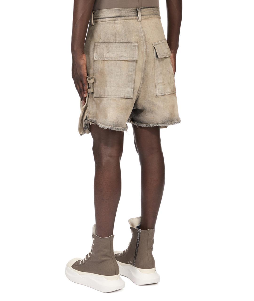 RICK OWENS DRKSHDW Коричневые хлопковые шорты, фото 5