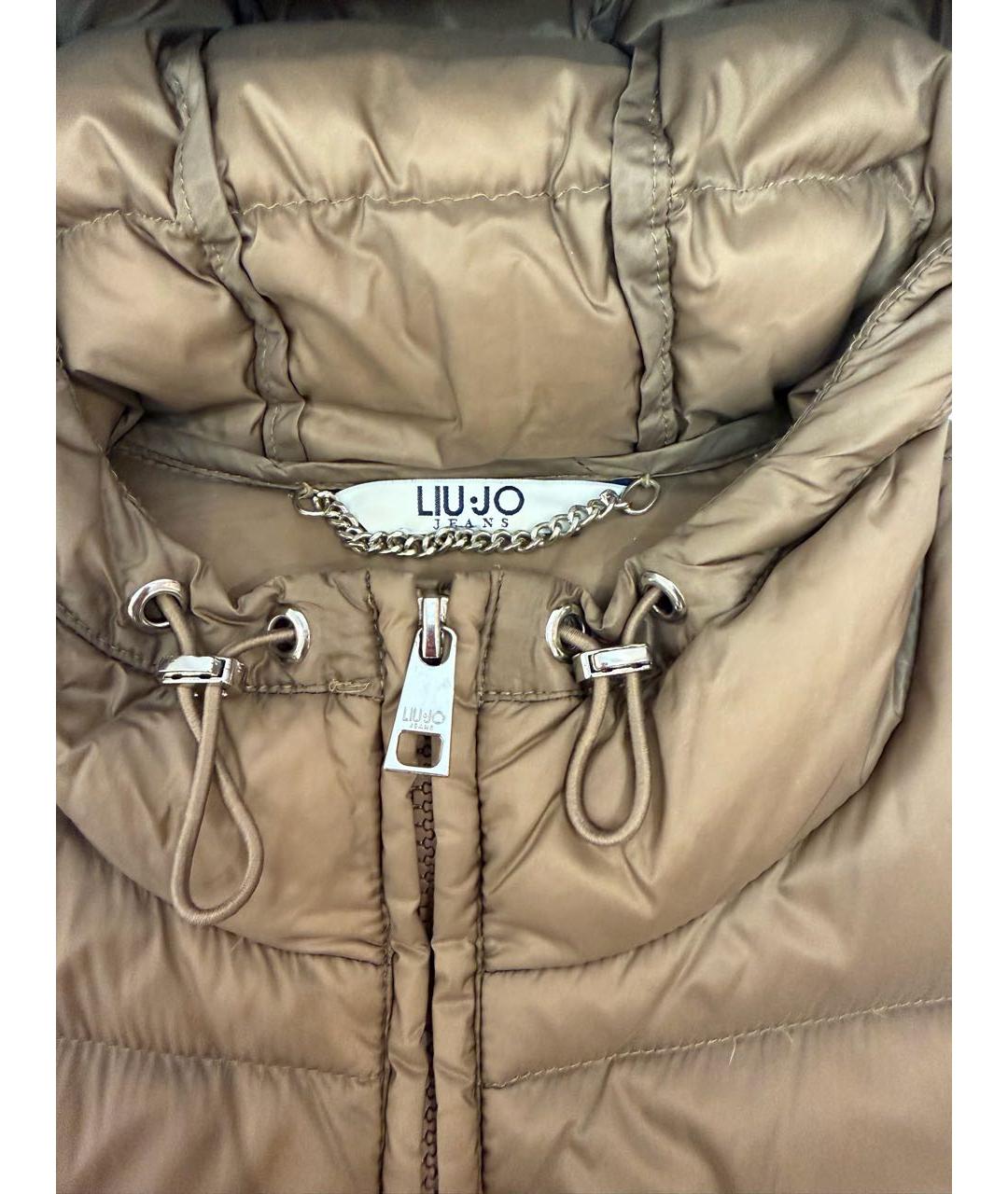 LIU JO Коричневая полиамидовая куртка, фото 5