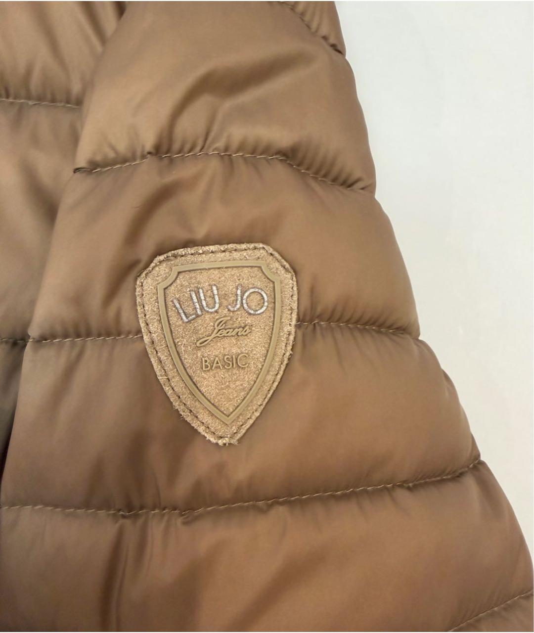 LIU JO Коричневая полиамидовая куртка, фото 4