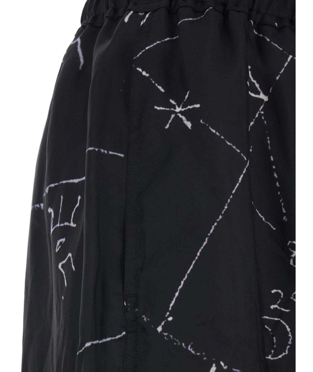 RICK OWENS Черные вискозные шорты, фото 3