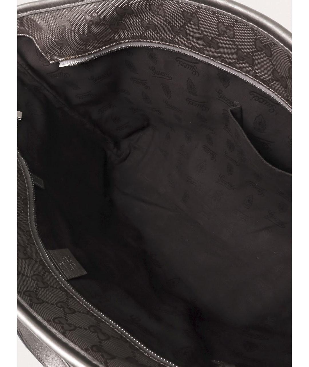 GUCCI Серебряная сумка тоут, фото 4